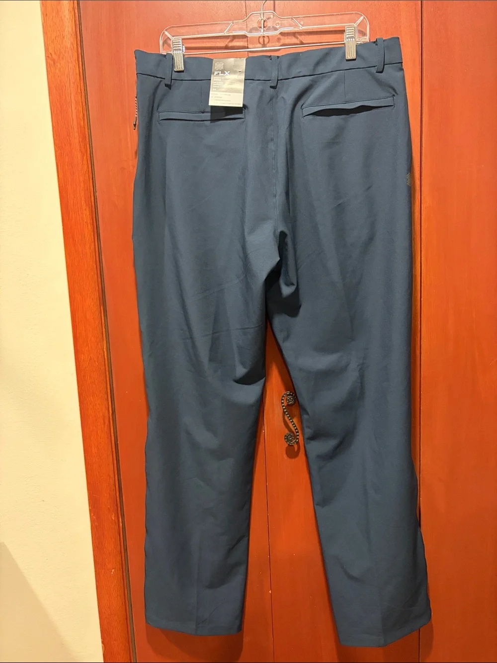 Men's FLX Stretch Dress Pants in Navy Blue